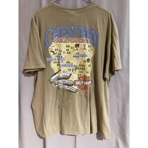 Harley-Davidson 2XL T-shirt Vintage Y2K Graphic Motorcycle Biker TR6003